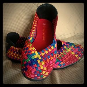 Bernie Mev Rainbow Woven Flats